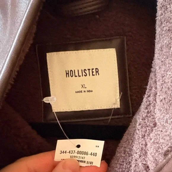 Hollister Faux Leather Women's Jacket XL NWT - Picture 3 of 5